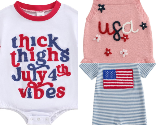 Fourth of July Baby Gear cover photo collage