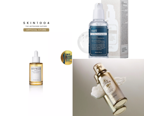 serum for healthier and more radiant complexion. cover photo collage