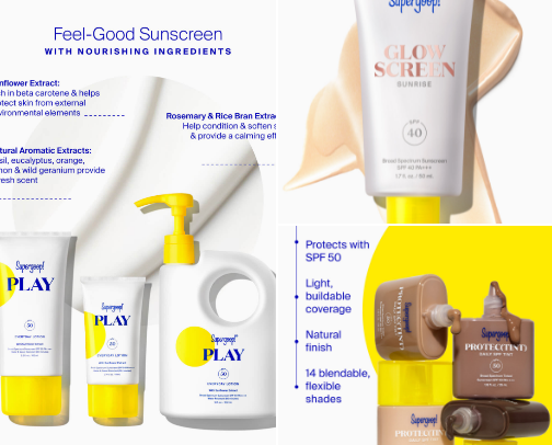 Super Goop items cover photo collage