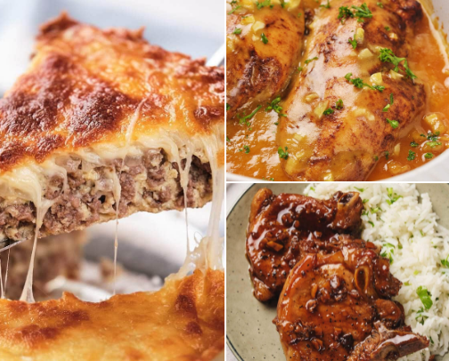 Dinners My Family Loves cover photo collage