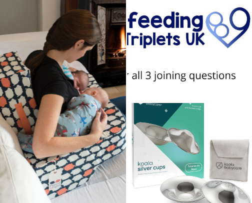 Preparing to breastfeed twins! cover photo collage