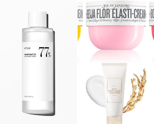 Glow Up Must-Haves: My Skincare Essentials for Radiant Skin ✨ cover photo collage