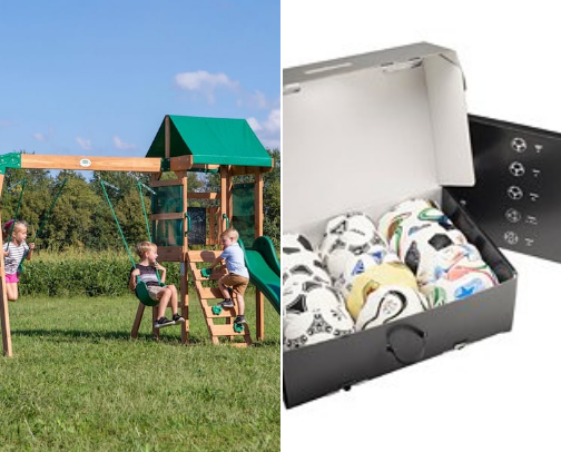 Outdoor toys cover photo collage