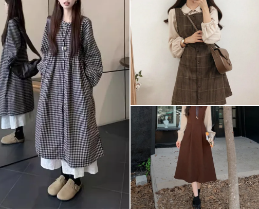 Warm Tones, Warm Feels: Autumn Dresses cover photo collage