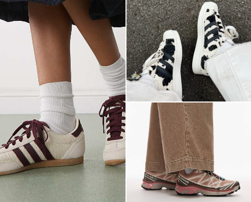 The ultimate cool girl sneakers cover photo collage