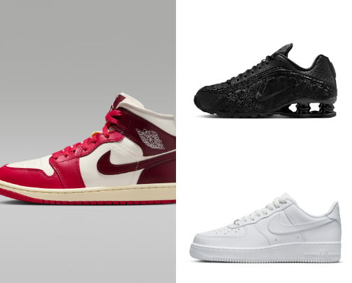 Nike shoes men and women cover photo collage