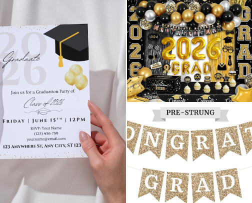 Plan the Whole Graduation Party in One Place cover photo collage