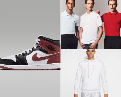 Apparel & Footwear cover photo collage