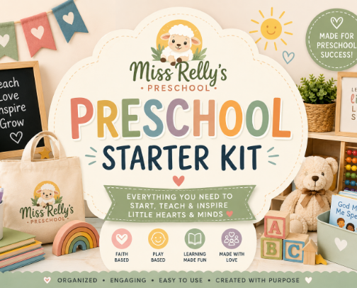 Miss Relly's Preschool Starter Kit cover photo collage