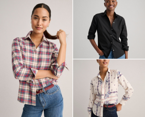 Casual Button Up cover photo collage