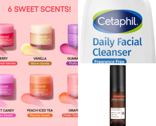 My favorite beauty recs cover photo collage