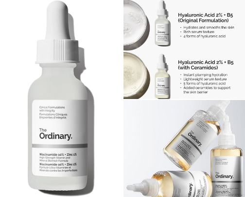 THE ORDINARY | Best selling skincare products cover photo collage