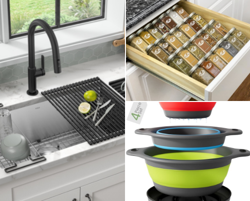 MY rental-friendly kitchen gadgets cover photo collage