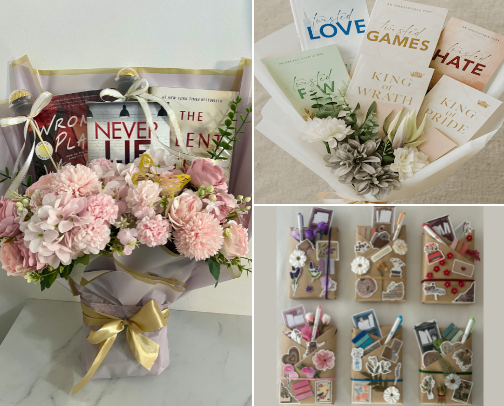OMG, Book Bouquets & Gifts For Book Lovers cover photo collage