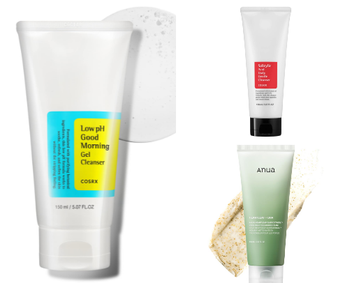 Skincare - water based cleanser cover photo collage