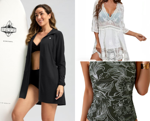 Pool side must haves! cover photo collage