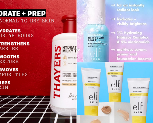 Shelby Ann's Skincare  Prep + Makeup Routine: drugstore/affordable favs! cover photo collage