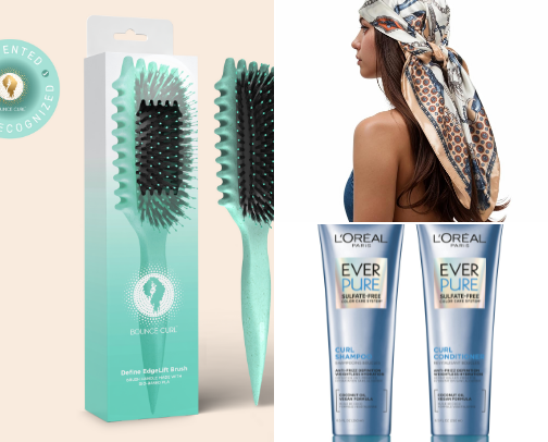 Curly girl tried and true!👩🏻‍🦱 cover photo collage