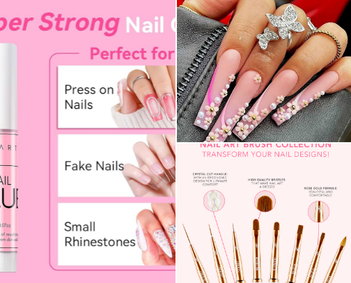 Whether You’re Beginning with Press-ons or a Professionally Nail Tech, You’ll Love This Nail Collection Just As Much As I Do! cover photo collage