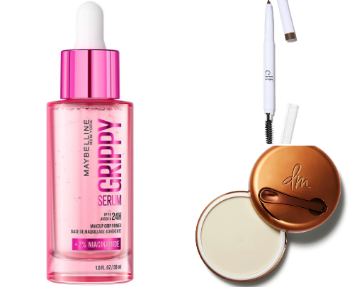 My current makeup routine cover photo collage