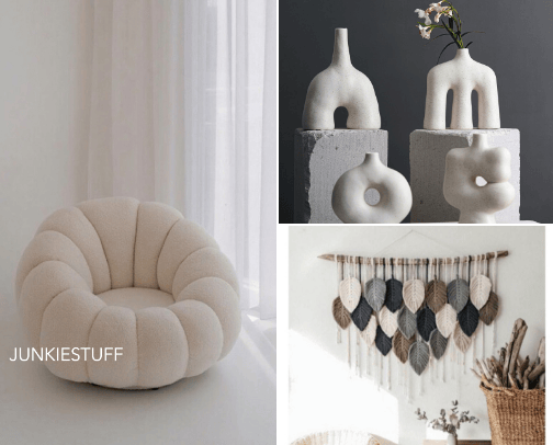 Aesthetic home decoration ideas cover photo collage