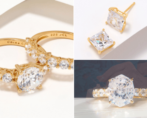 Cheap Diamond Jewelry That Doesn't Look Cheap cover photo collage
