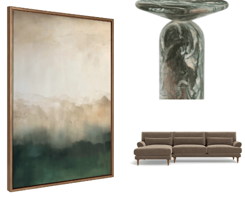 Modern classic home decor- living room cover photo collage