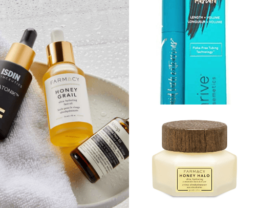 Skin Care and make up. cover photo collage