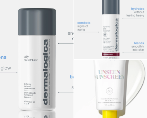 skin care cover photo collage
