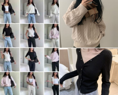 the 𝐔𝐋𝐓𝐈𝐌𝐀𝐓𝐄 capsule wardrobe guide ˚₊۶ৎ˙⋆ cover photo collage
