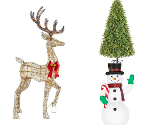 Christmas decorations cover photo collage