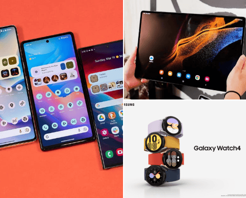 Samsung's great products cover photo collage