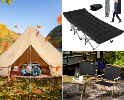 Outdoor Things – Essentials for Fun, Comfort, and Style Outside (D) cover photo collage