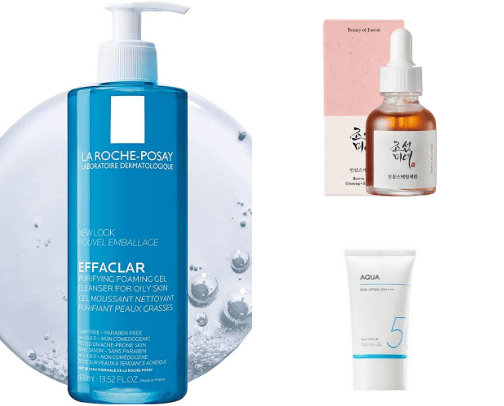korean skincare routine cover photo collage