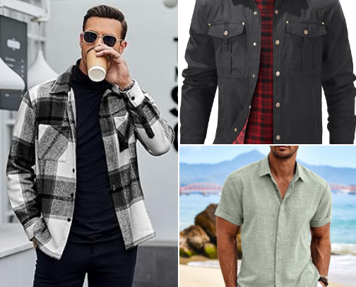cool men's clothing cover photo collage