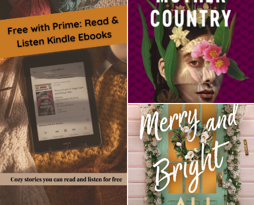 Free with Prime: Read & Listen Kindle Ebooks cover photo collage