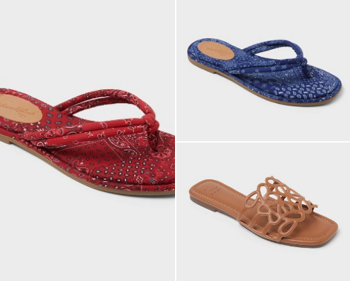Affordable summer sandals from target ☀️ cover photo collage