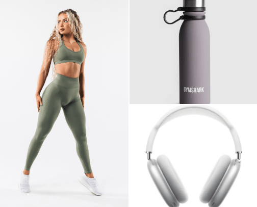 Gym essentials⚡ cover photo collage