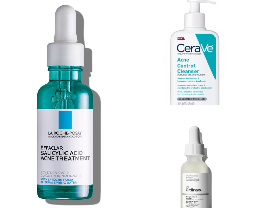 my top recs for acne-prone skin🫴🏼 cover photo collage