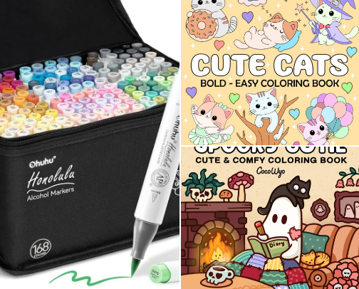 Colouring time! cover photo collage