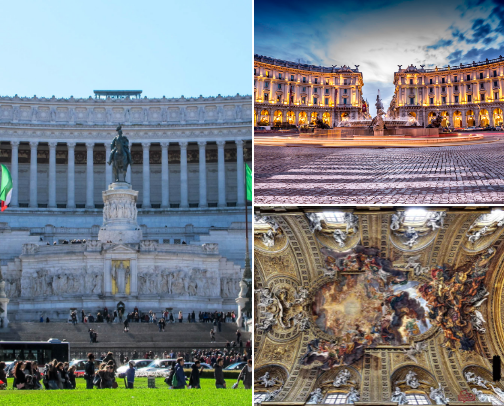 Rome: A Food and Sightseeing Guide cover photo collage