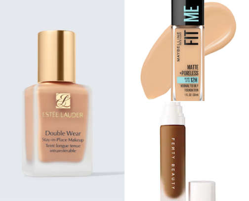 BEST foundations for OILY skin cover photo collage