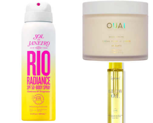 Luxury body care cover photo collage