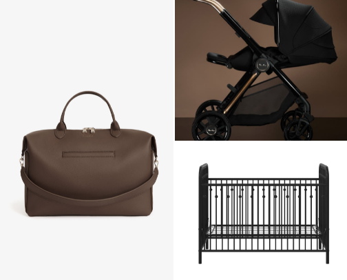 Aesthetic baby gear. A good mix of high end and affordable cover photo collage