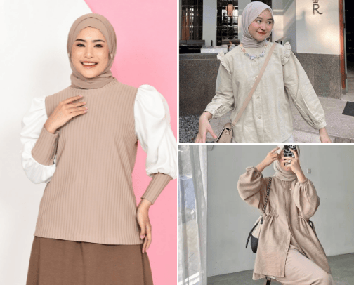 Pakaian Wanita kekinian cover photo collage