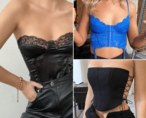 absolute fav corset tops! - affordable edition cover photo collage