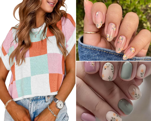 Spring is in 🌸🌼🍃🐇 cover photo collage