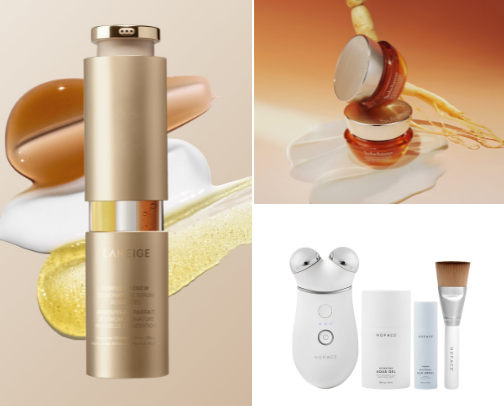 skincare products for eternal youth cover photo collage