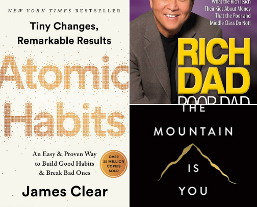 My personal recs for life saving books💯
Self help cover photo collage