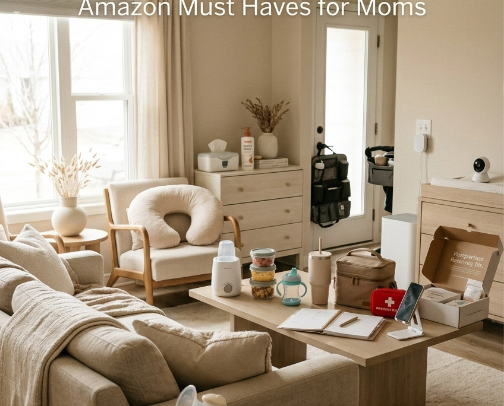 Mom Life Must Haves from Amazon👩🏻 cover photo collage